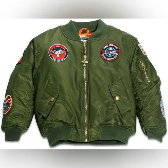 up up and away Other - Up Up and Away Toddler Flight Bomber Jacket 18 mos